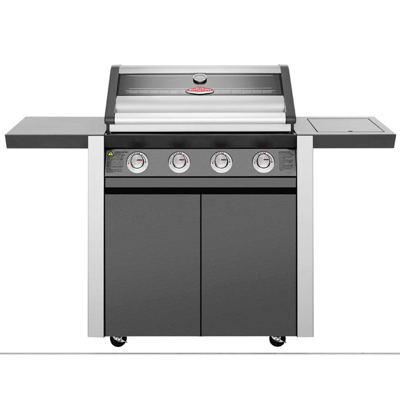 Beefeater 1600E 4 Burner Gas BBQ & Side Burner with Trolley