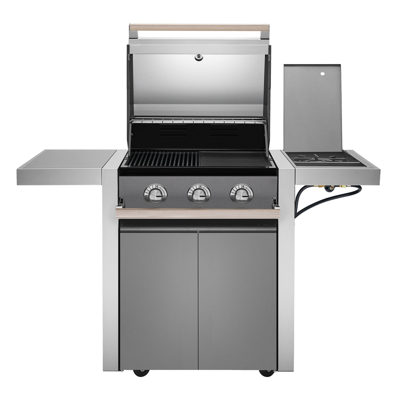 Beefeater Discovery 1500 3 Burner Cabinet Gas BBQ & Side Burner