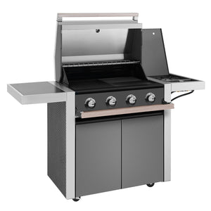 Beefeater 1500 Series 4 Burner Gas BBQ & Side Burner with Trolley