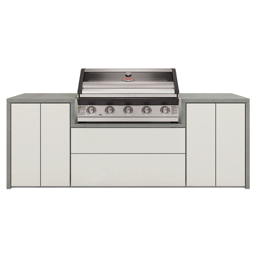 BeefEater Harmony Outdoor Kitchen with 1600S 5 Burner Gas BBQ