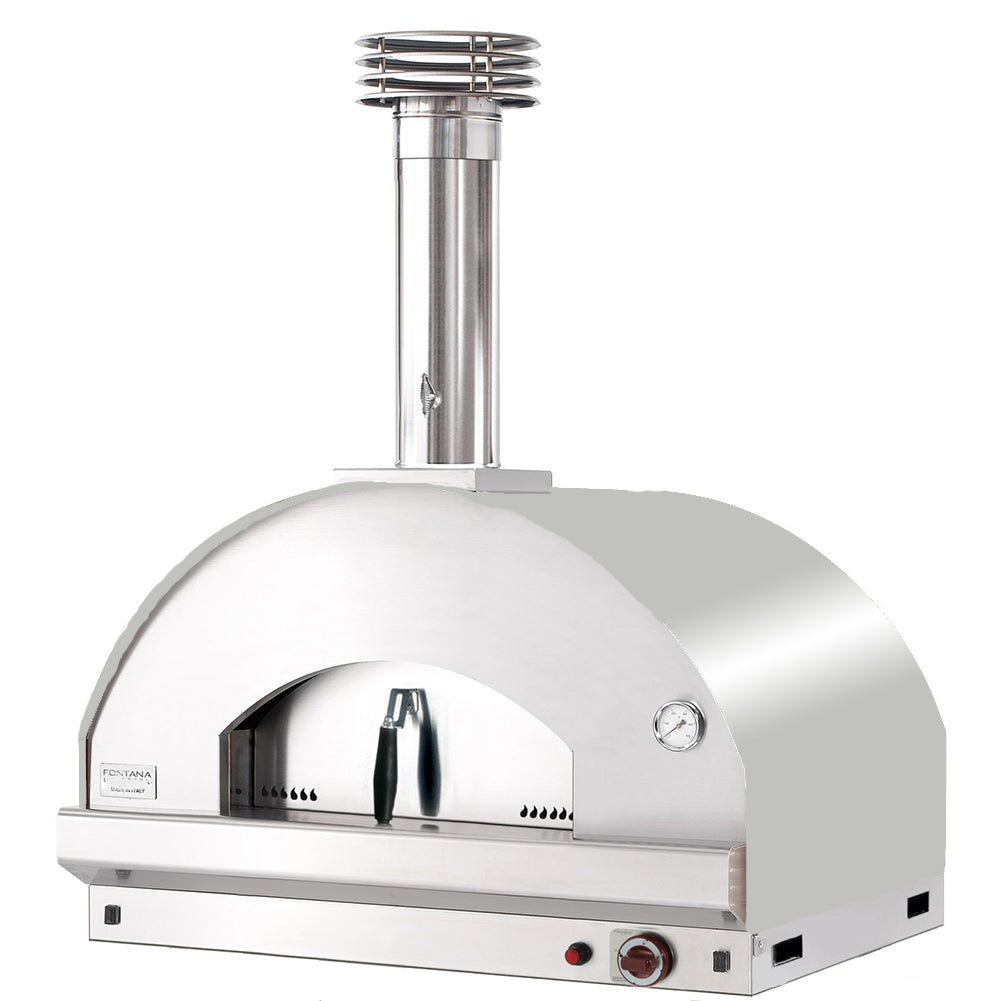 Fontana Mangiafuoco Build In Gas Pizza Oven - Stainless Steel