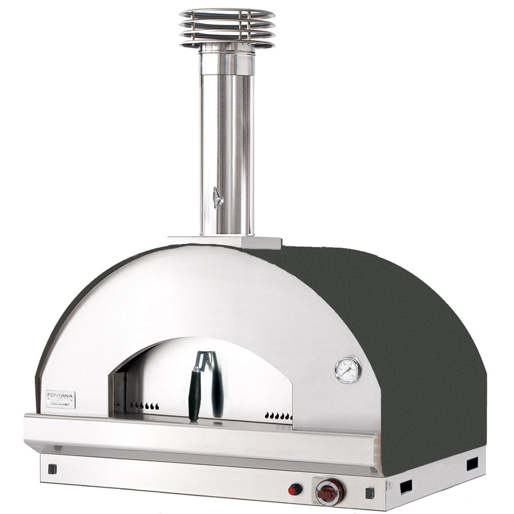 Fontana Mangiafuoco Anthracite Build In Gas Pizza Oven