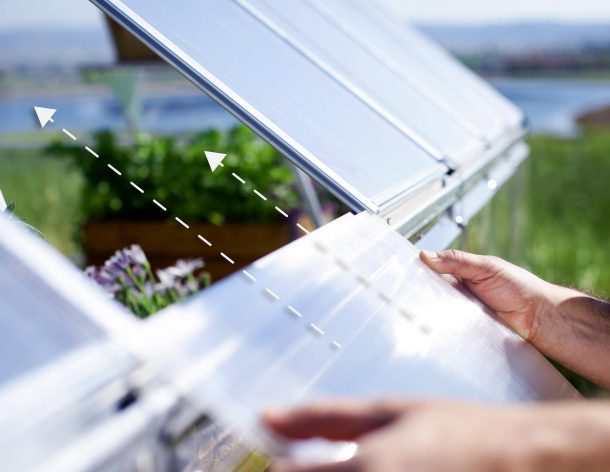 Balance Aluminium Frame 10ft x 20ft Polycarbonate Greenhouse Kit - Silver - Canopia by Palram