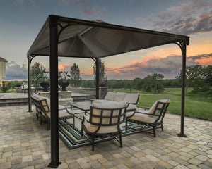 Martinique 4300 Rectangular Aluminium Grey Gazebo & Pergola - Canopia by Palram