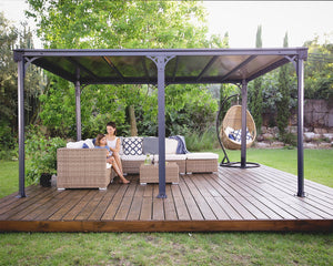 Milano 4300 Aluminium Grey Gazebo & Pergola - Canopia by Palram