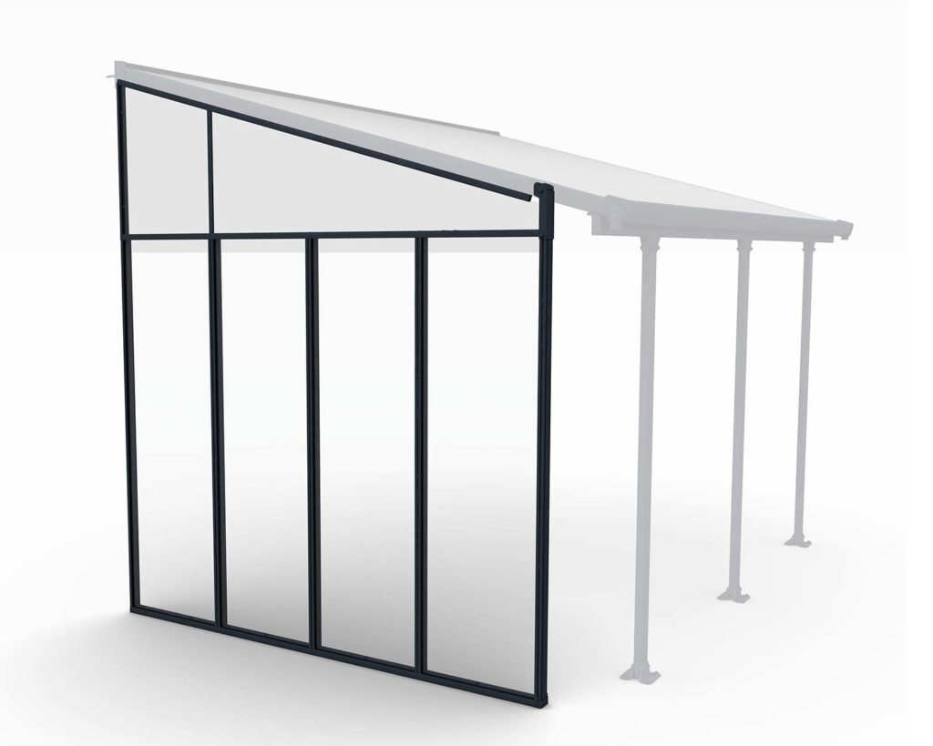 Canopia By Palram Sierra Patio cover side wall 3m in Grey