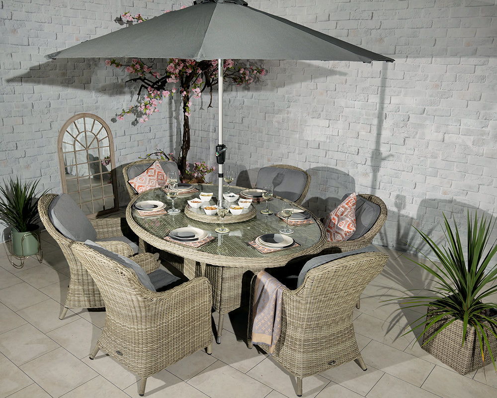 Royalcraft Wentworth Oval Imperial 6 Seater Set