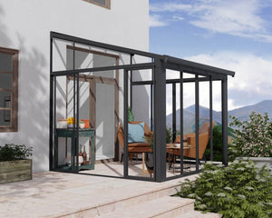 SanRemo 3m x 3.05m Grey Polycarbonate Sunroom - Canopia By Palram