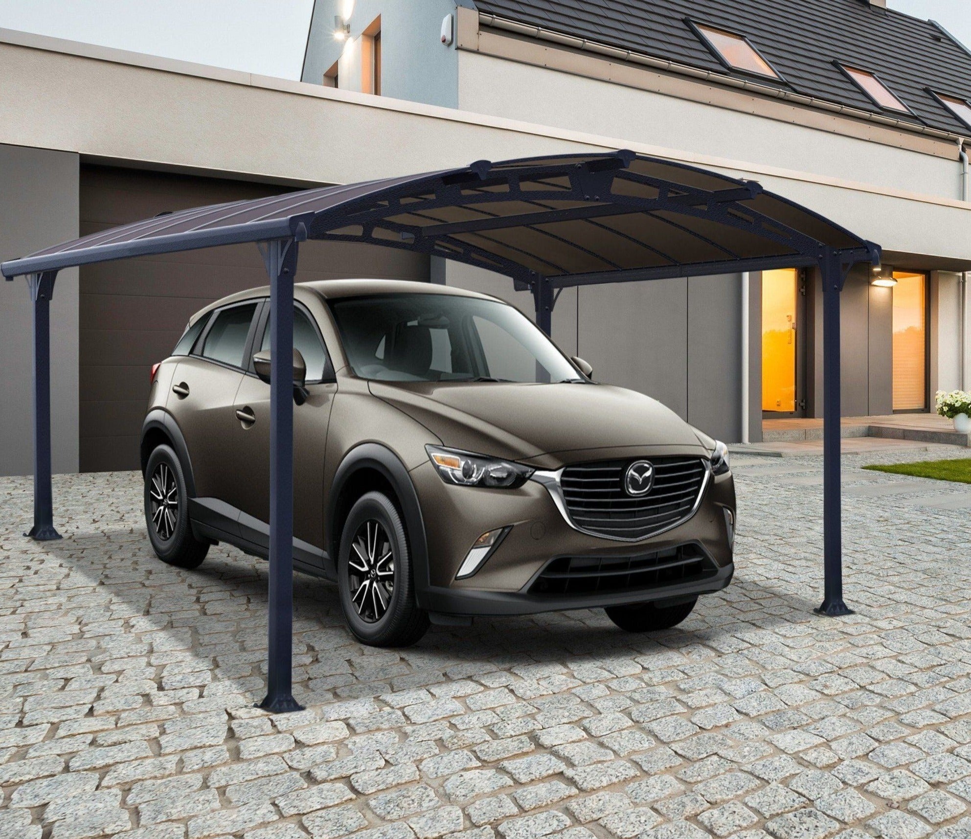 Arcadia 4300 Aluminium 12 x 14 ft Carport - Canopia by Palram