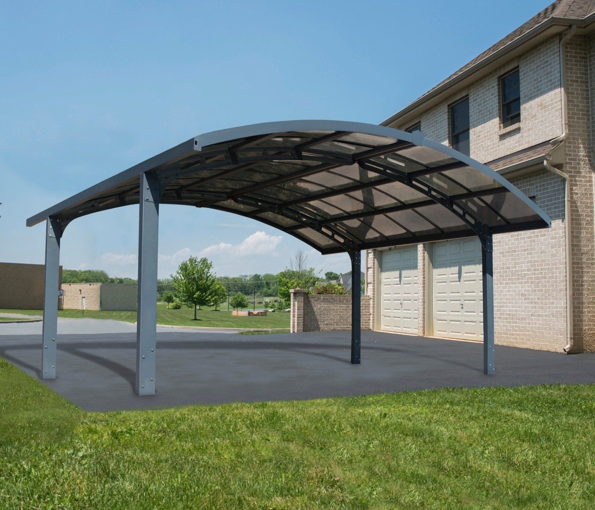 Arizona Breeze Aluminium 19 x 16 ft Double Carport - Canopia By Palram