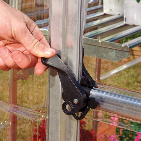 Hybrid Aluminium Frame 6x14 Polycarbonate Greenhouse - Silver - Canopia By Palram