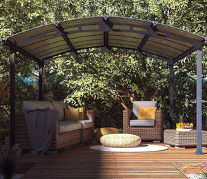 Tucson 4300 Aluminium Grey Gazebo & Pergola - Canopia by Palram