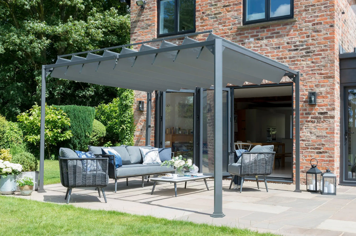 aluminium garden pergolas