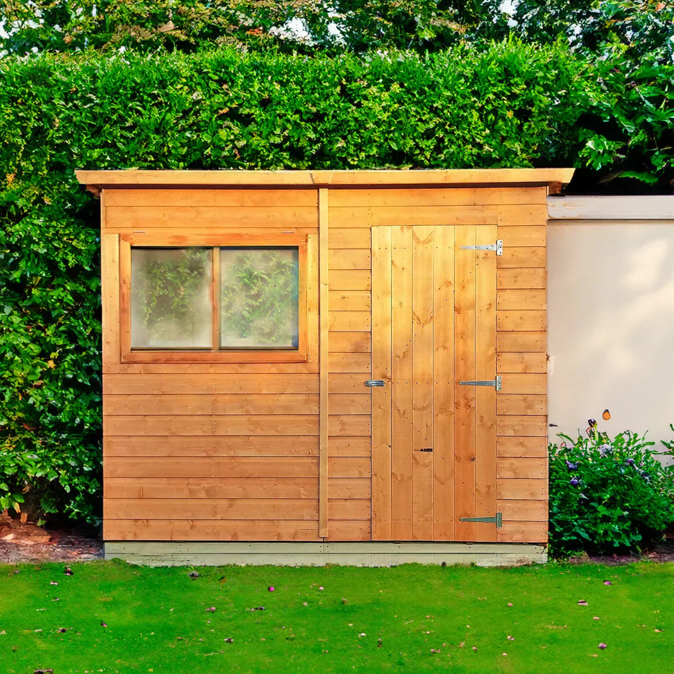 wooden garden shed