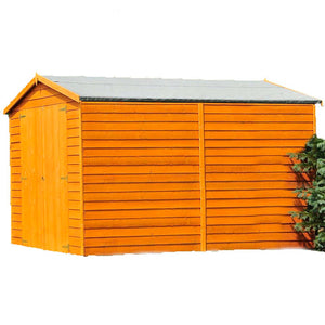Shire Overlap Garden Shed 10x7 with Double Doors no windows