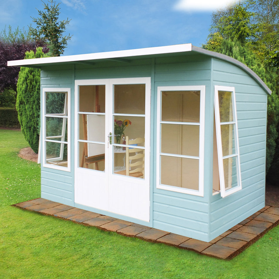 Shire 10x6 Orchid Summerhouse with Stylish Curved Roof