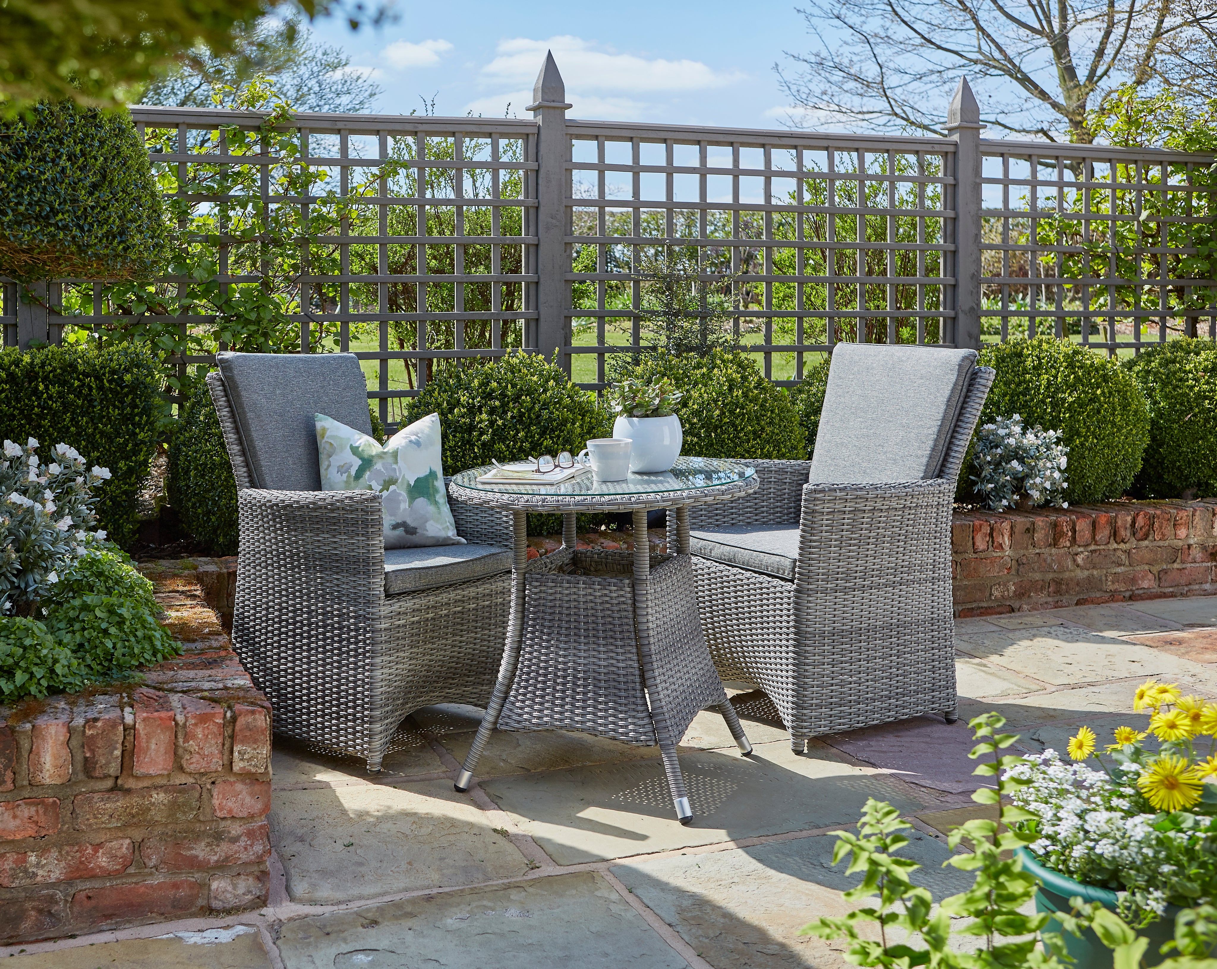 Burnham XL 2 Seater Garden Bistro Set