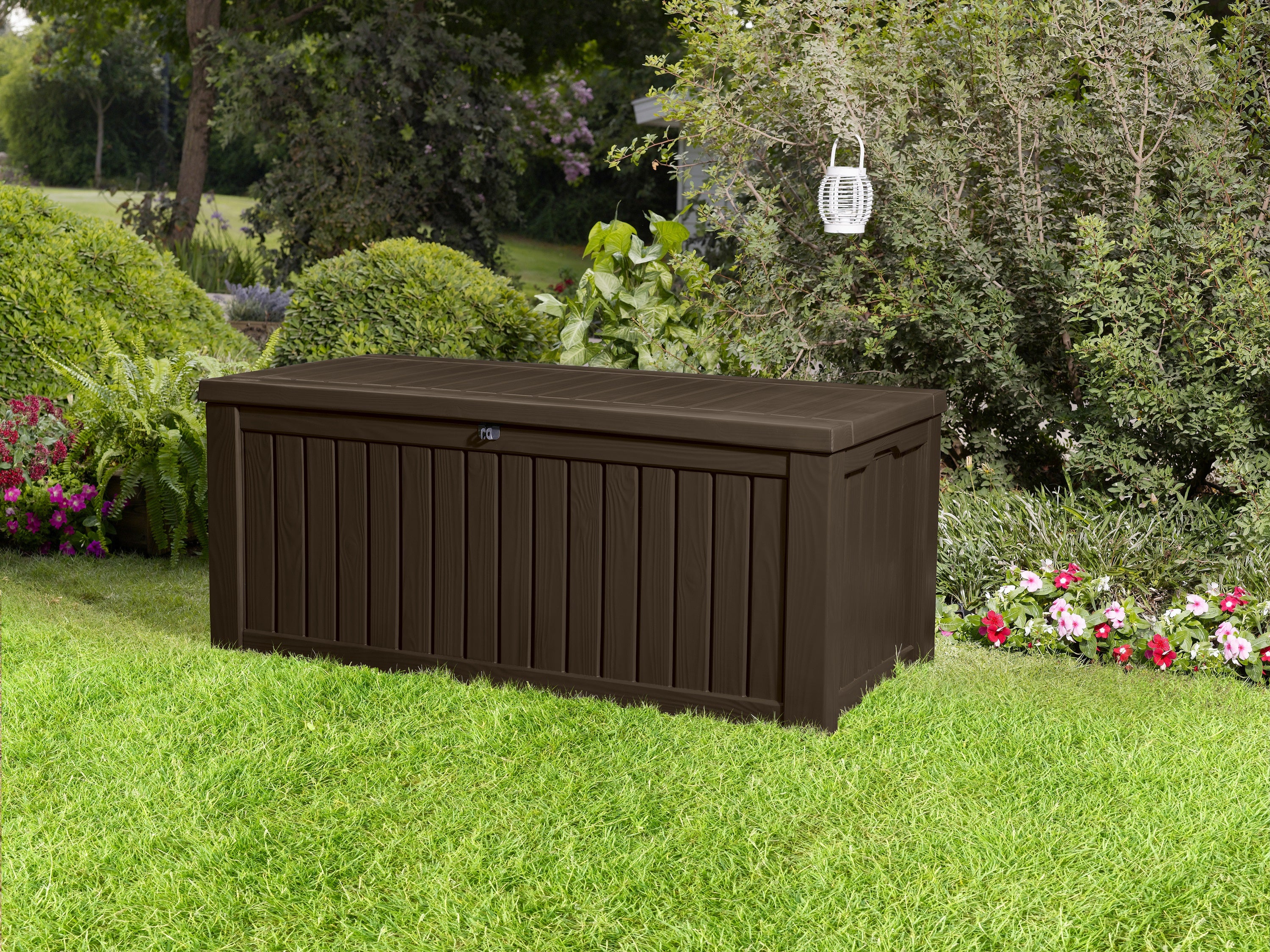 Norfolk Leisure Rockwood Garden Storage Box - Brown