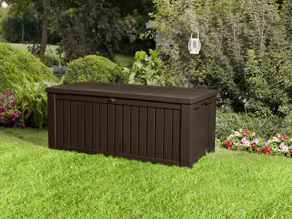 Norfolk Leisure Rockwood Garden Storage Box - Brown