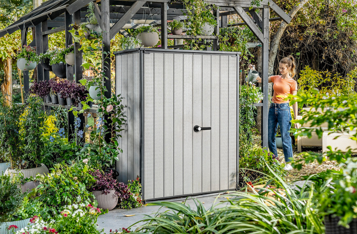 Duotech Hi-Store+ Garden Storage Box with Adjustable Shelves