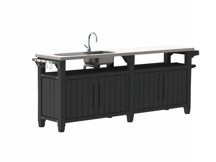 Norfolk Leisure Unity Double Surface Outdoor Chef Kitchen with Sink