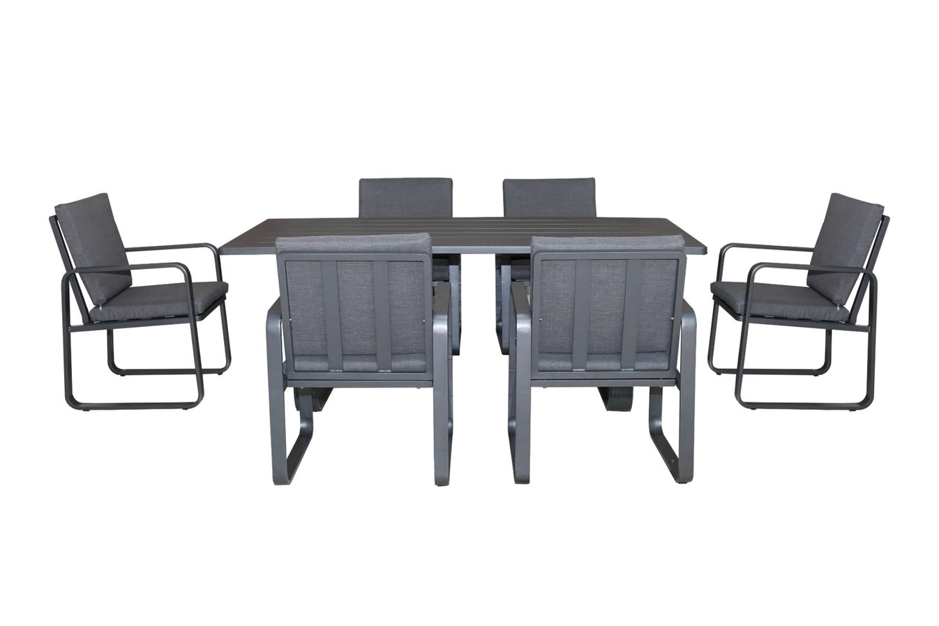 Babingley 6 Seater Aluminium Garden Dining Set