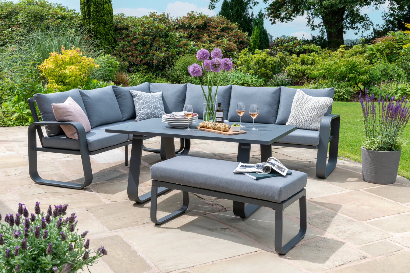 Babingley Corner Garden Set with High Dining Table