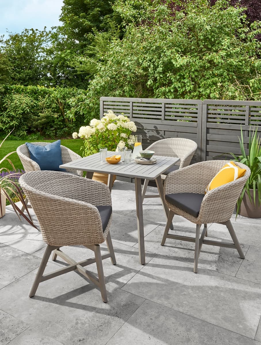 Chedworth 4 Seater Wooden Garden Dining Set