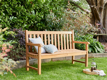 Kingston 150 Mahogany Wooden Garden Bench
