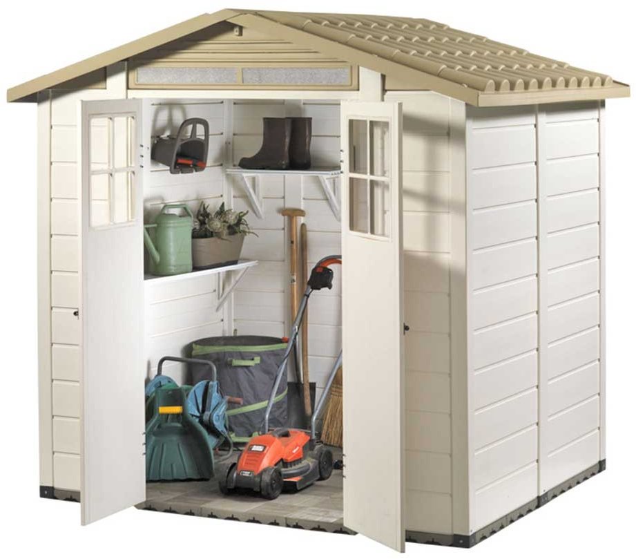 Shire Tuscany EVO 240 7x8 Plastic Garden Shed with Double Door