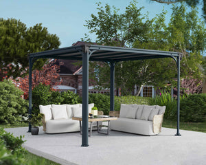 Milano 3000 Aluminium Grey Gazebo & Pergola - Canopia by Palram