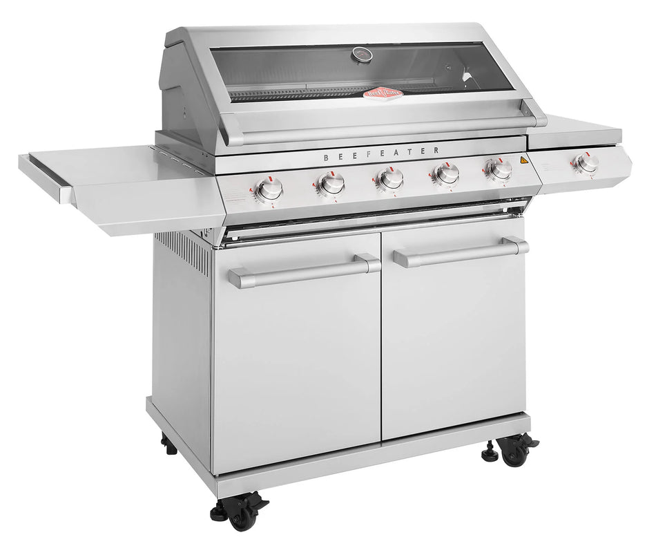Beefeater 7000 Series Classic 5 Burner Gas BBQ & Side Burner with Trolley