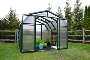 Rion Hobby Gardener Resin Frame 8ft x 8ft Polycarbonate Greenhouse