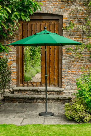 Elizabeth 3m Garden Crank & Tilt Parasol - Green