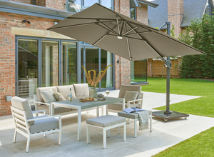 Royce Ambassador LED Novasun 3x3 Cantilever Parasol - Carbon