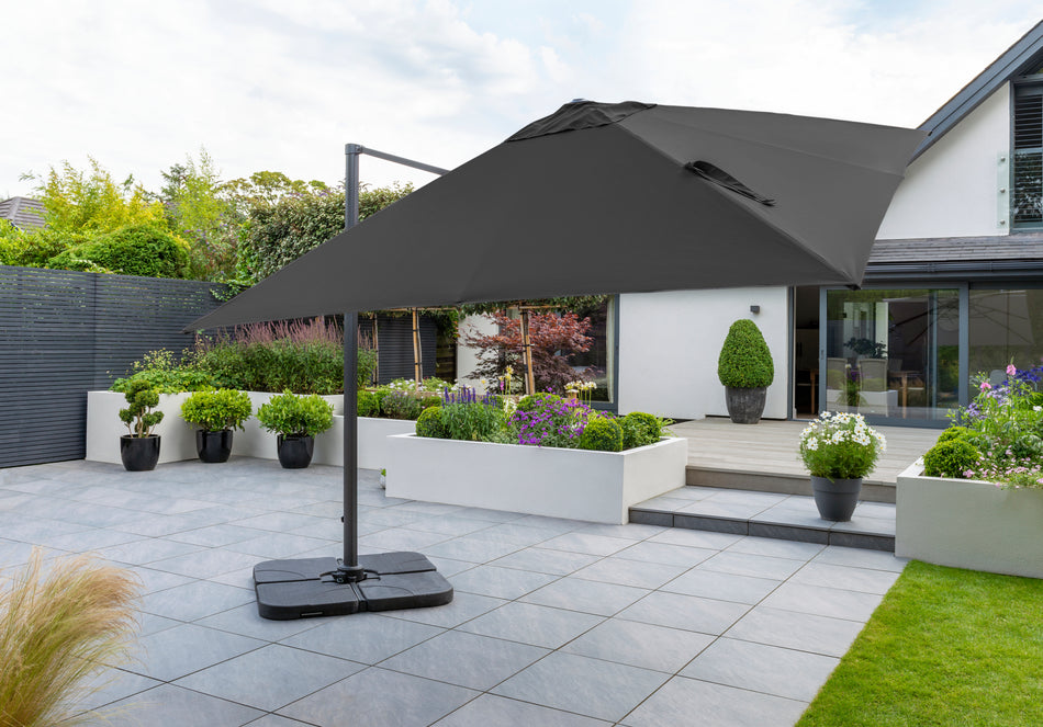 Royce Executive Standard Cantilever Garden Parasol - Carbon
