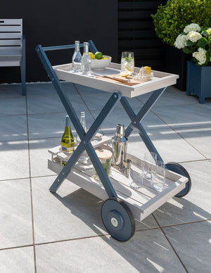 Norfolk Leisure Galaxy BBQ & Bar Wooden Drinks Trolley