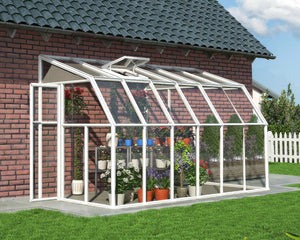 Rion 6ft x 12ft Sun Room & Patio Cover in White - Canopia by Palram