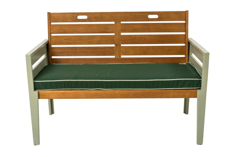 Verdi Two Seater Wooden Garden Bench with Luxury Seat Pad