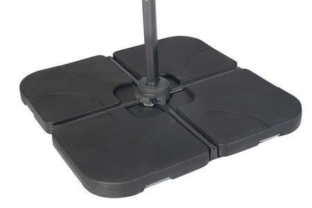 Royce 100kg Plastic Covered Concrete 4 Part Parasol Base