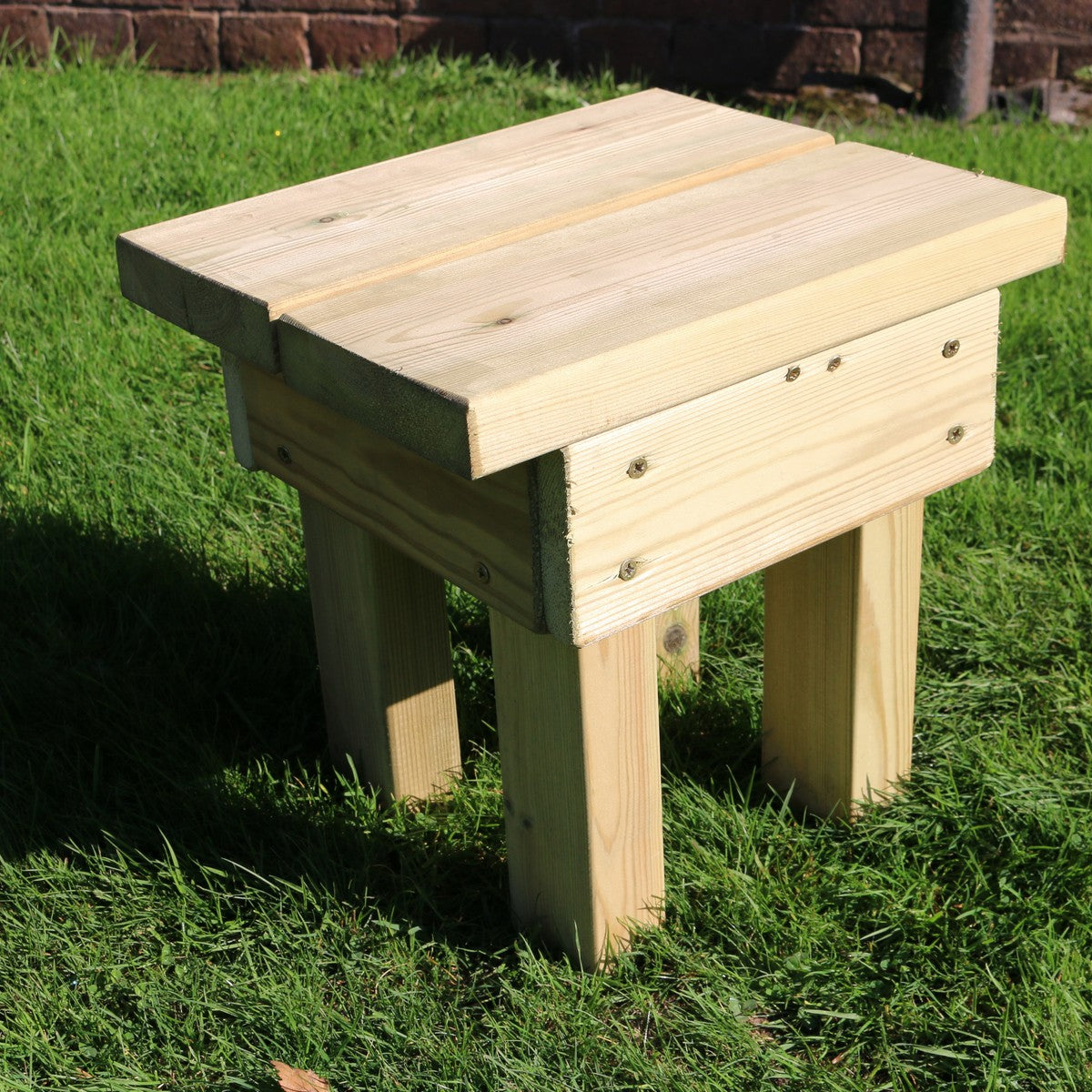 Chunky Wooden Garden Footstool - Churnet Valley