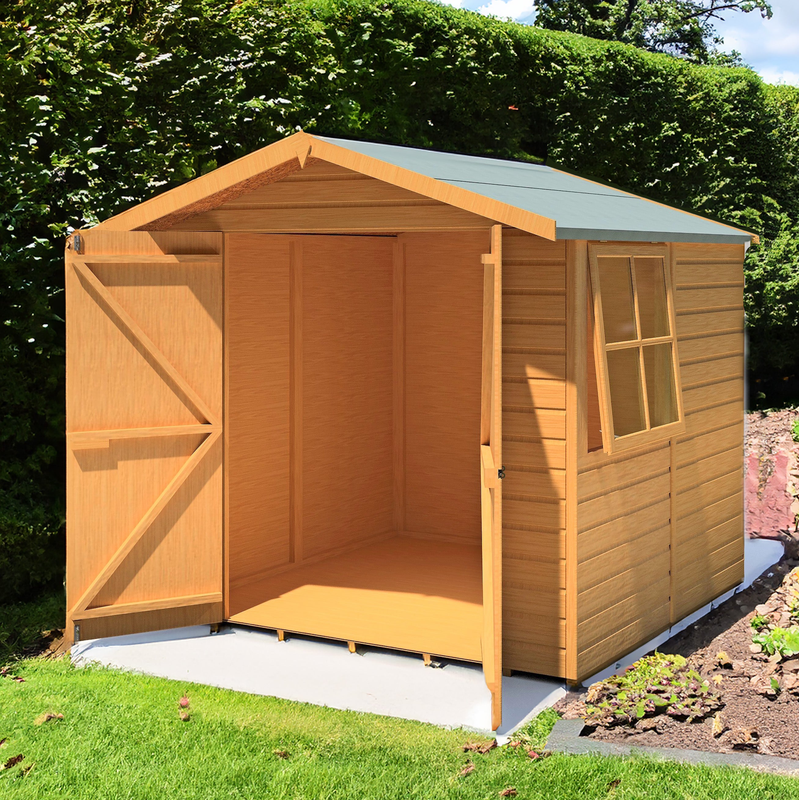 Shire 7x7 Alderney Flatpack Garden Shed