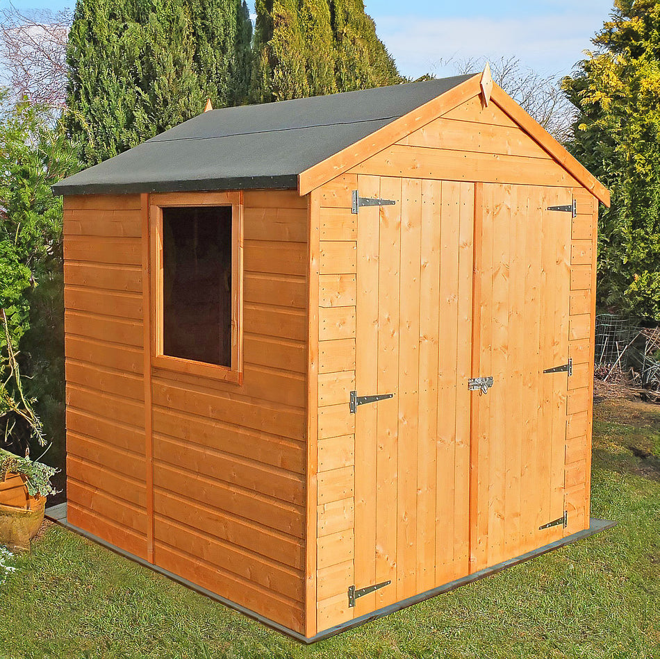 Shire 6x6 Arran Shiplap Garden Shed with Double Doors