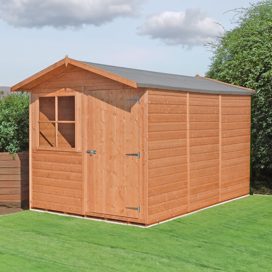 Shire 7x10 Barraca Flatpack Garden Shed