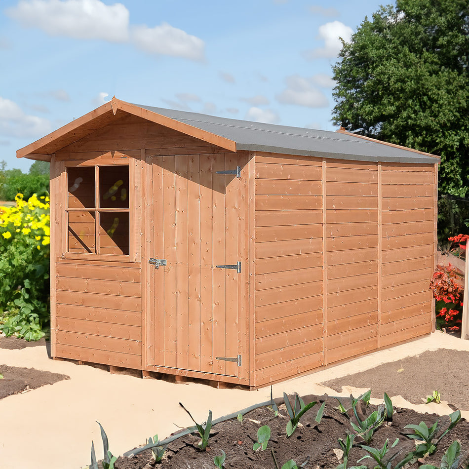 Shire 7x10 Barraca Flatpack Garden Shed