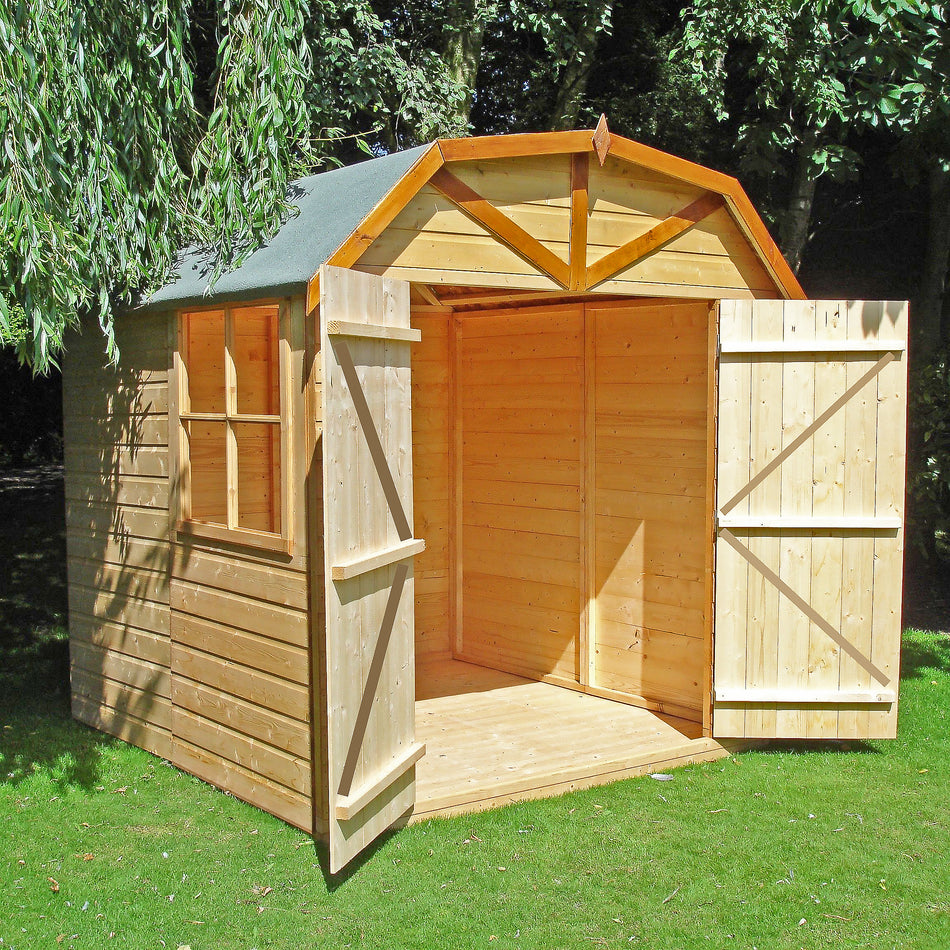 Shire 7x7 Dutch Barn Flatpack Garden Shed