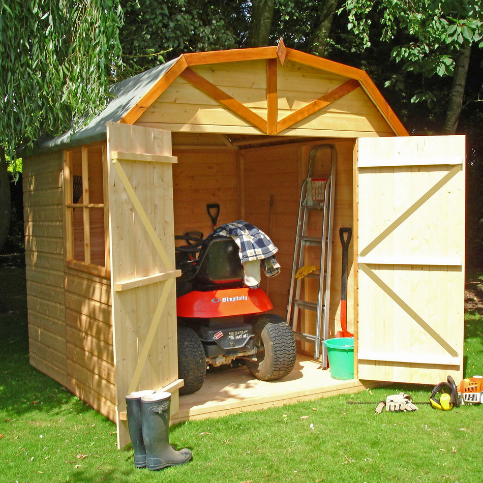 Shire 7x7 Dutch Barn Flatpack Garden Shed