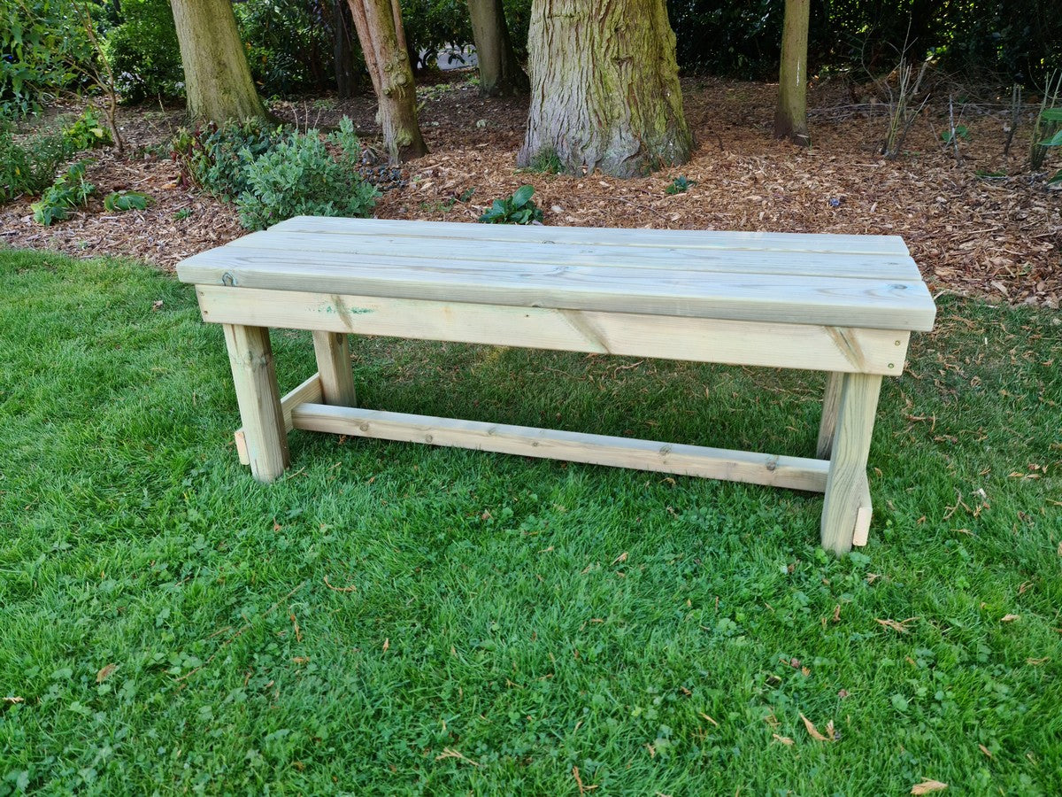 Butchers Chunky Wooden Garden Bench - Churnet Valley