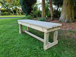 Butchers Chunky Wooden Garden Bench - Churnet Valley