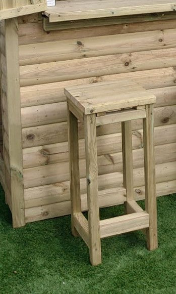 Wooden Garden Bar Stool